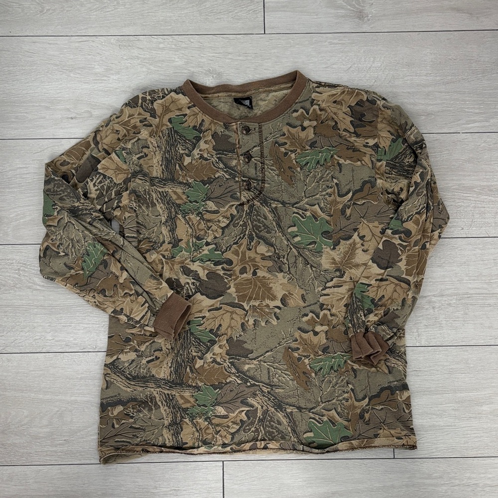 Vintage Camouflage Long Sleeve Shirt